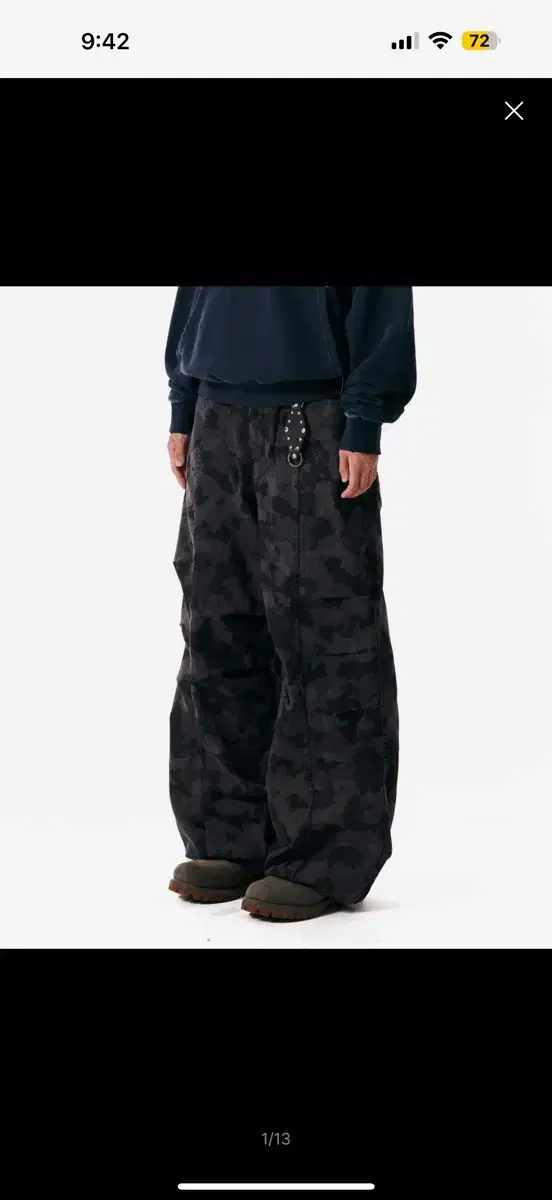 아캄 Knee Pin-tuck Camouflage Twill Pants | 브랜드 중고거래